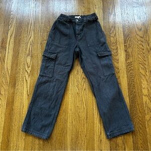 PacSun Black Cargo Pants Relaxed Fit